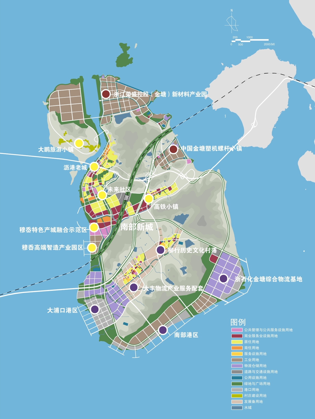 金塘：國際領先新材料產業島+現代化國際物流島（2025）